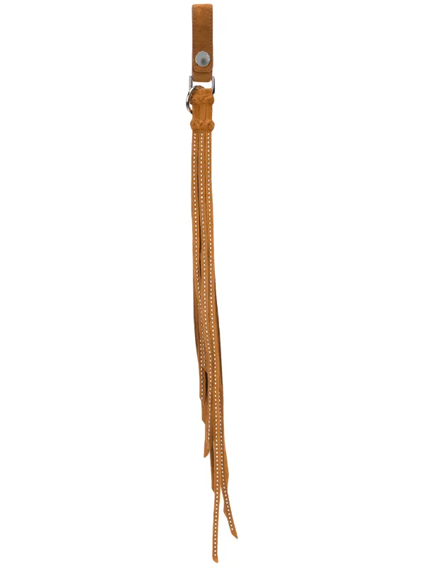 AMIRI STD SUEDE LONG TASSEL KEYCHAIN 