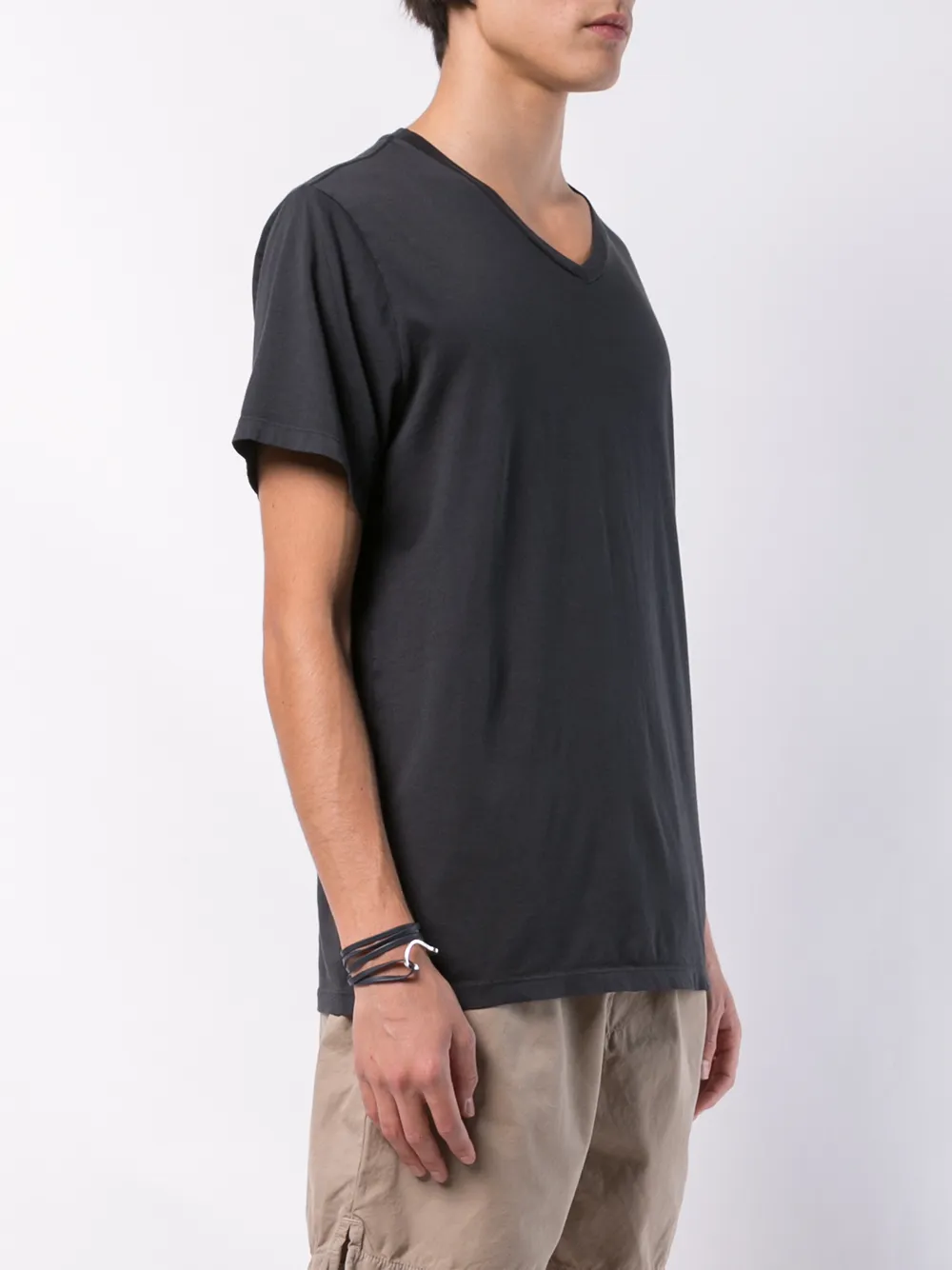 Save Khaki United T-shirt met V-hals Zwart