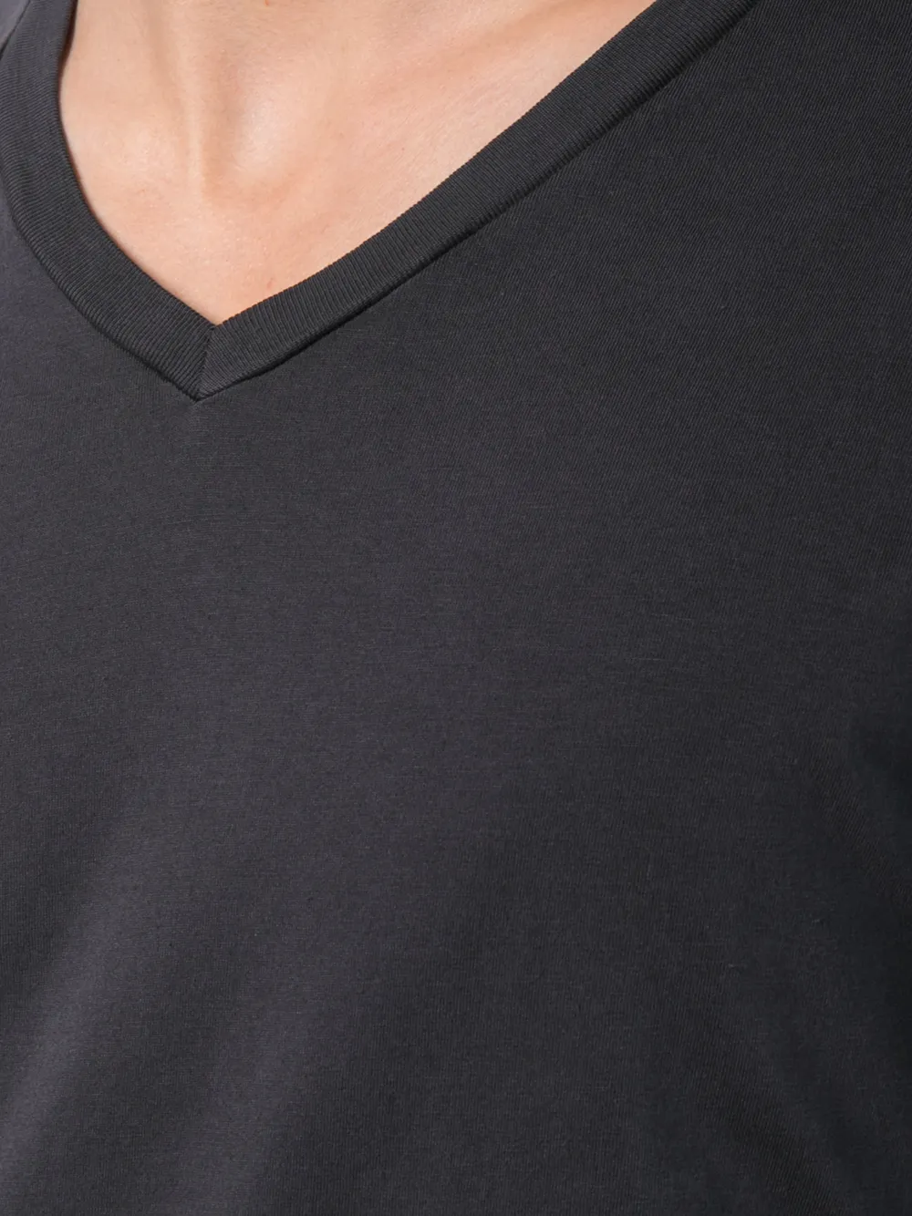 Save Khaki United T-shirt met V-hals Zwart