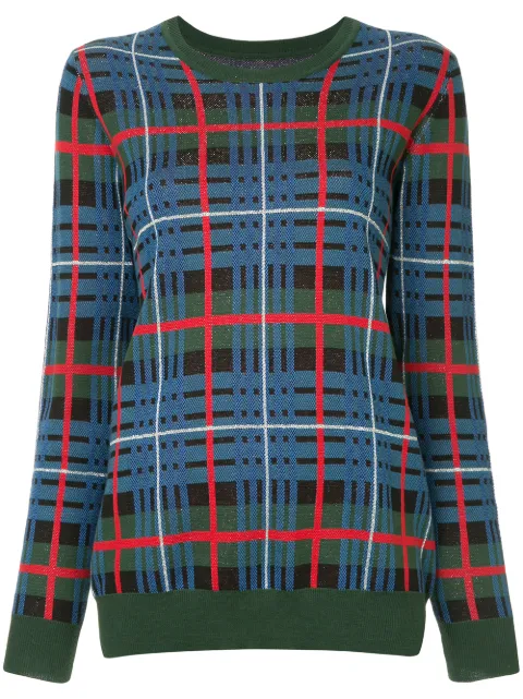Macgraw Quantum tartan jumper