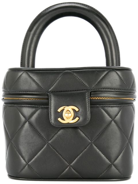 CHANEL CHANEL Quilted Cosmetic Vanity Hand Bag Women