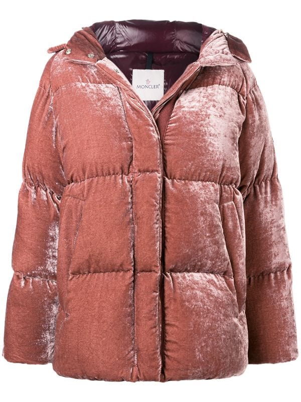 pink velvet moncler jacket