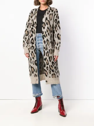 cashmere long leopard cardigan展示图