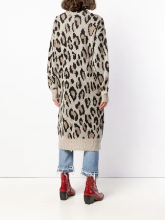 cashmere long leopard cardigan展示图