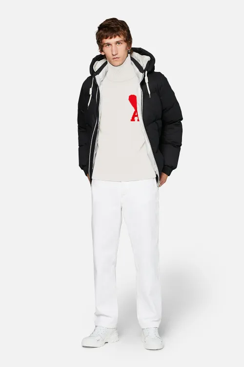 roll neck logo jumper - AMI PARIS OFFICIAL