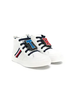 ロゴパッチ ハイカットスニーカー
