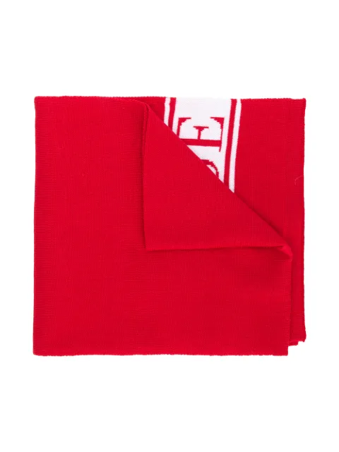Canada Goose Kids knitted logo scarf