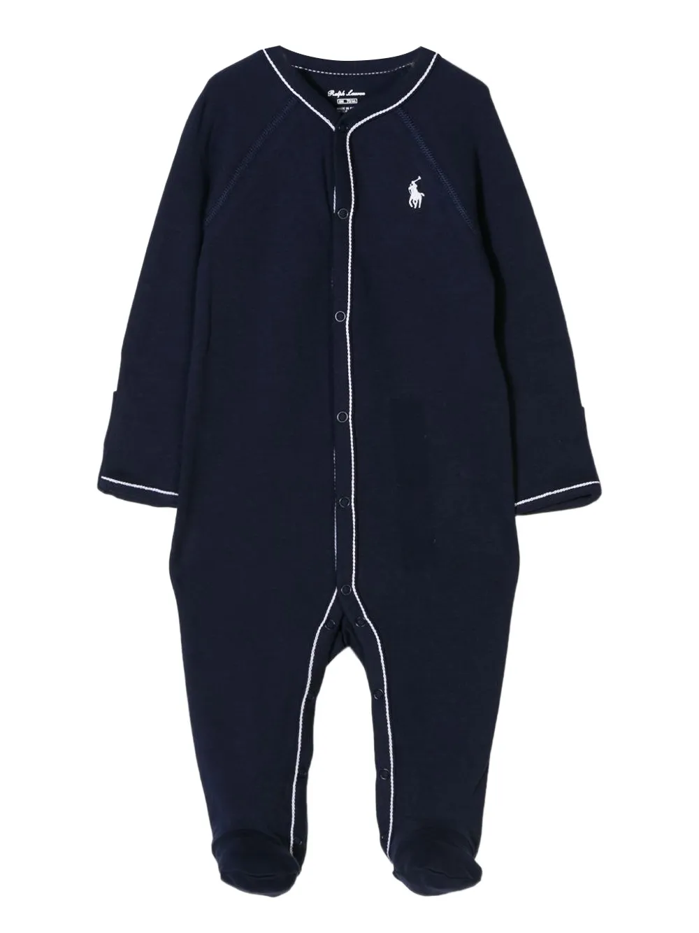 POLO RALPH LAUREN KIDS embroidered logo pajamas - ブルー POLO RALPH LAUREN KIDS embroidered logo pajamas - ブルー