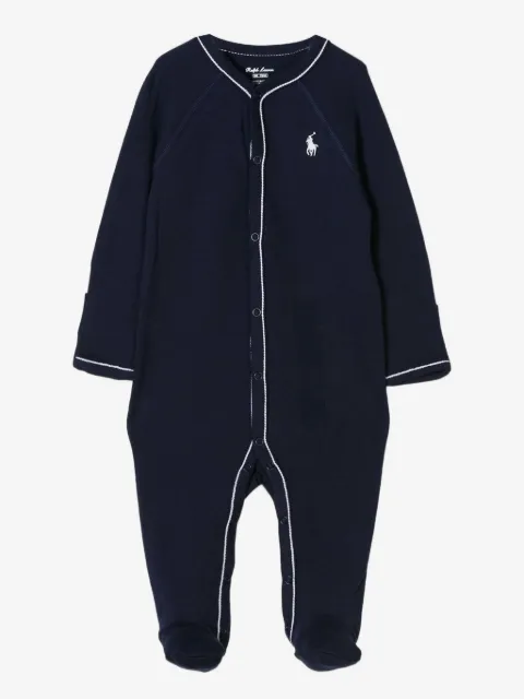 POLO RALPH LAUREN KIDS embroidered logo pajamas