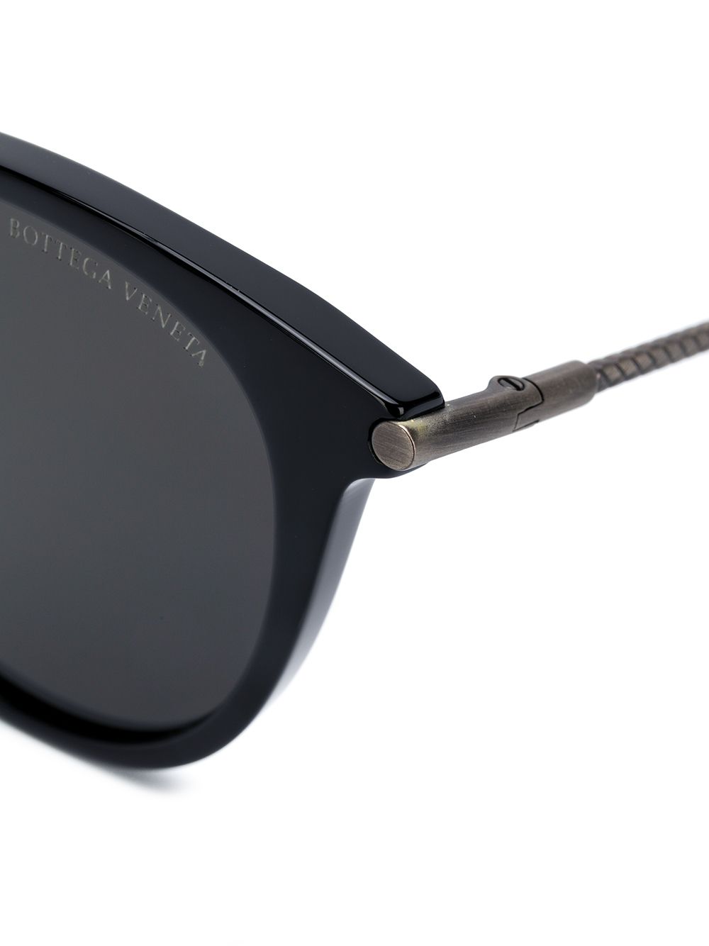 фото Bottega Veneta Eyewear круглые солнцезащитные очки с затемненными линзами