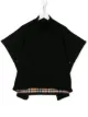 الصورة 1 من Burberry Kids TEEN checked trim poncho