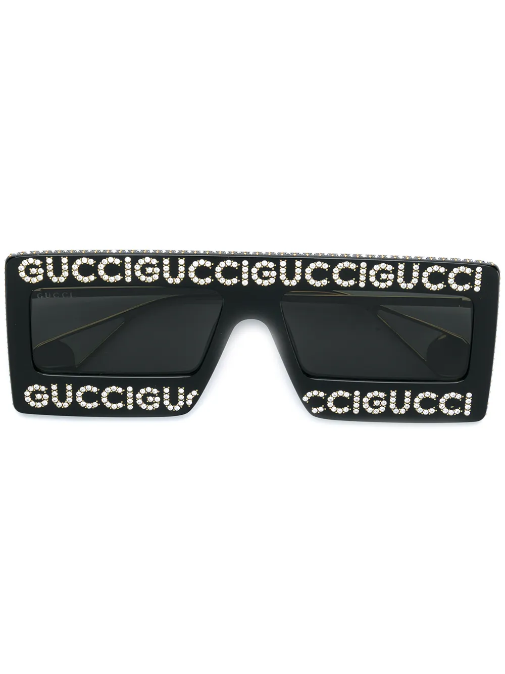 фото Gucci eyewear солнцезащитные очки с декорированным логотипом