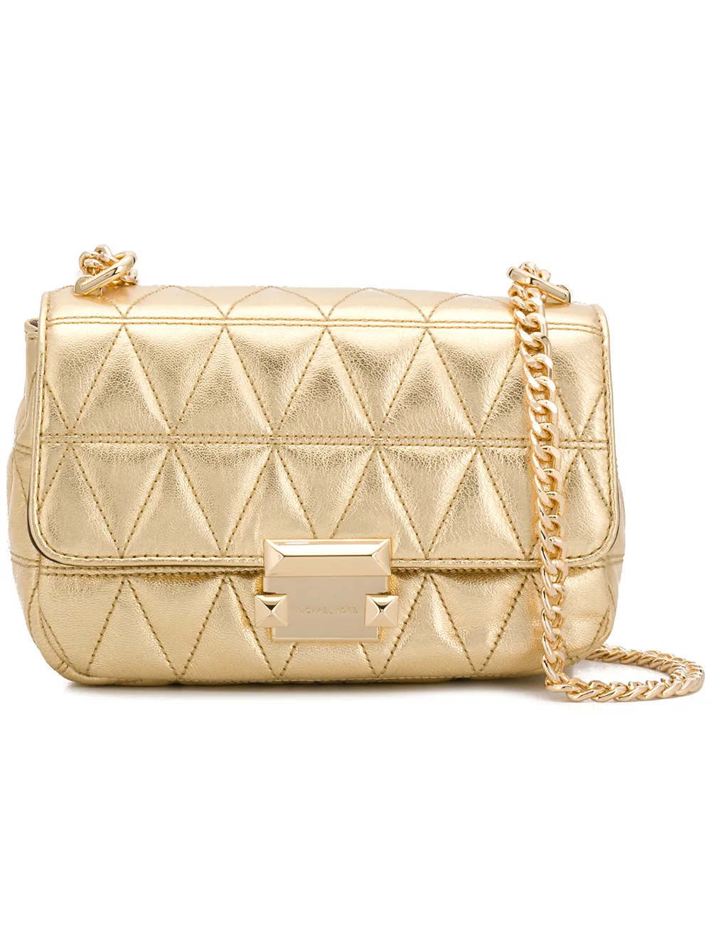 michael kors sloan sm chain shoulder bag black