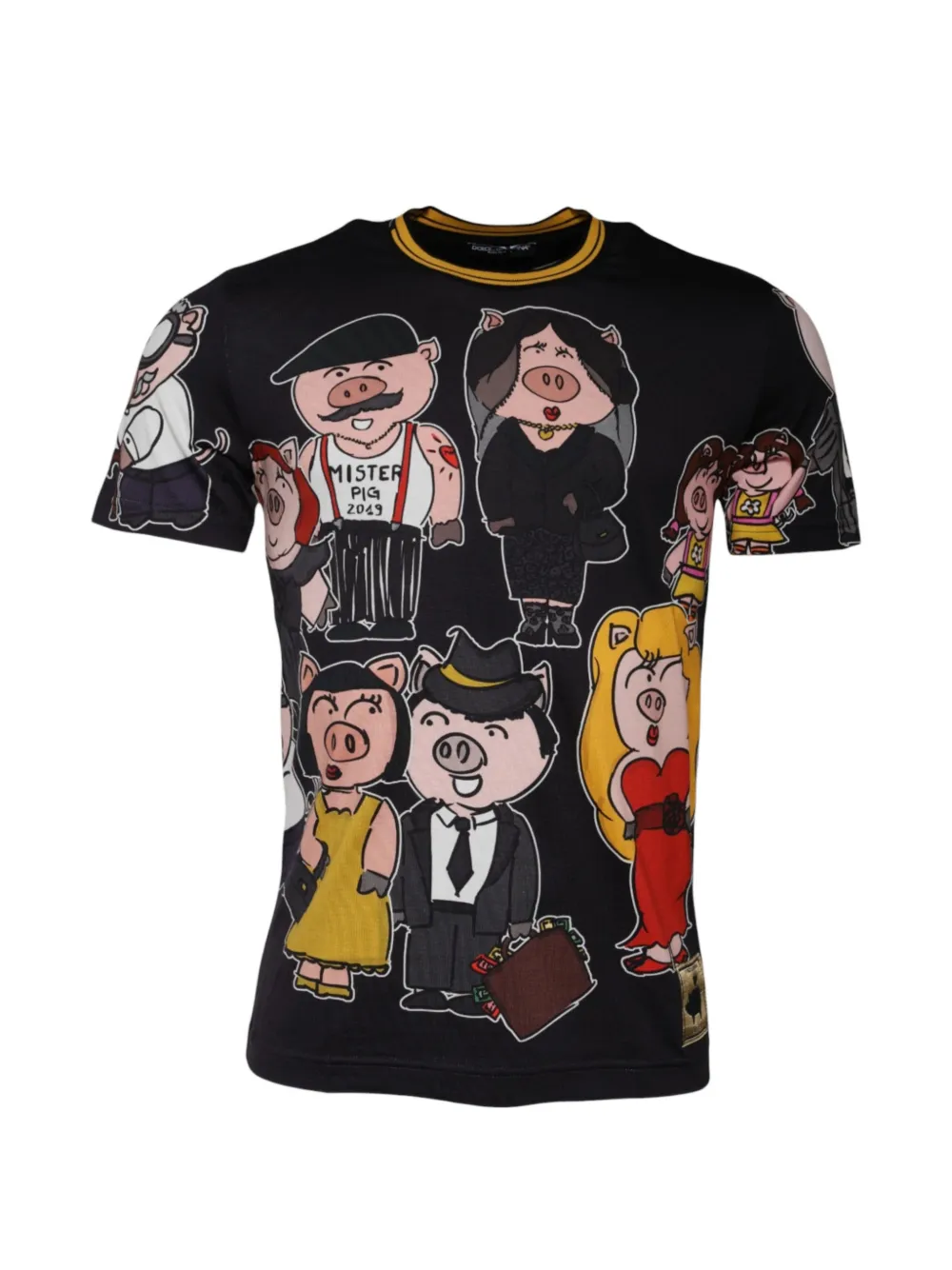 Dolce & Gabbana 'Sicily Pig' T-Shirt - Schwarz