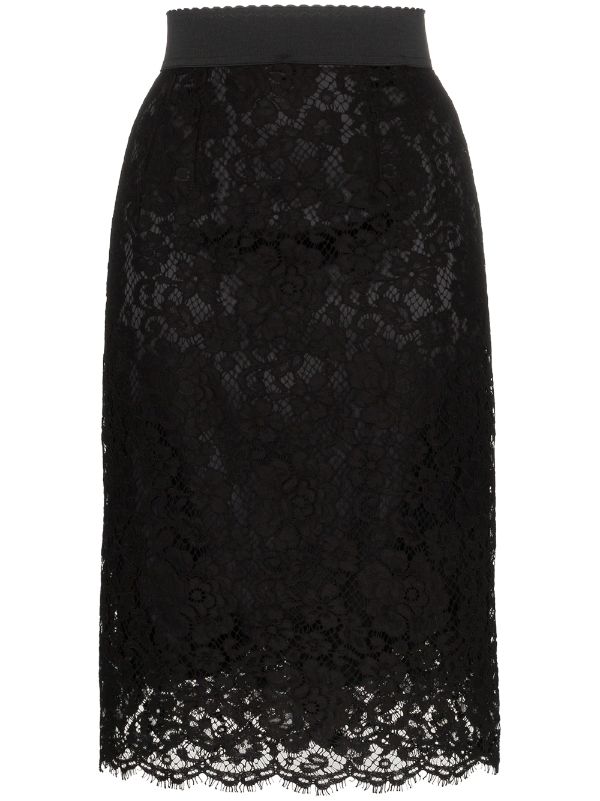 dolce and gabbana lace skirt