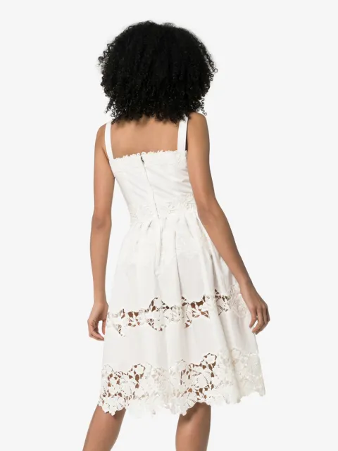 Dolce & Gabbana Floral embroidered cutout midi-dress F6C3QZFGMFE - 3