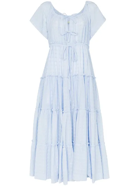 INNIKA CHOO SEA MIST PEASANT DRESS