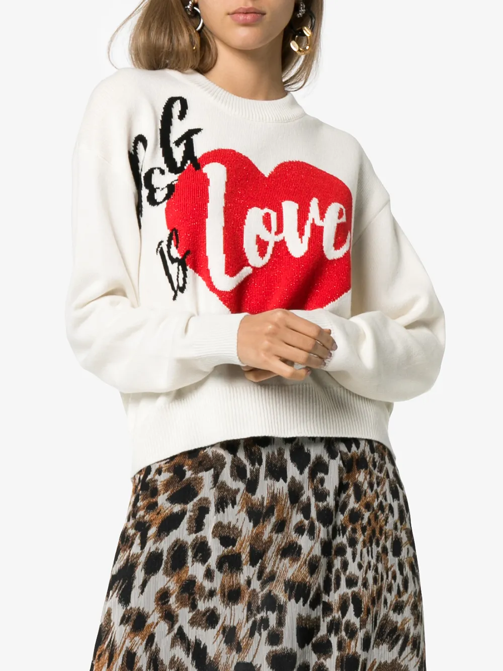 фото Dolce & gabbana свитер d&g is love
