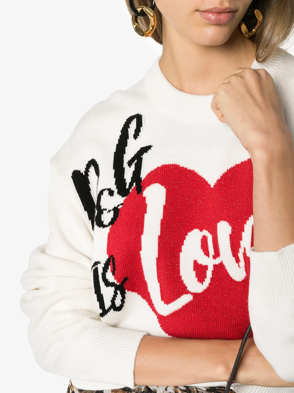 фото Dolce & gabbana свитер d&g is love