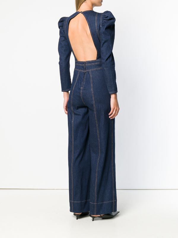 ulla johnson dawn denim jumpsuit