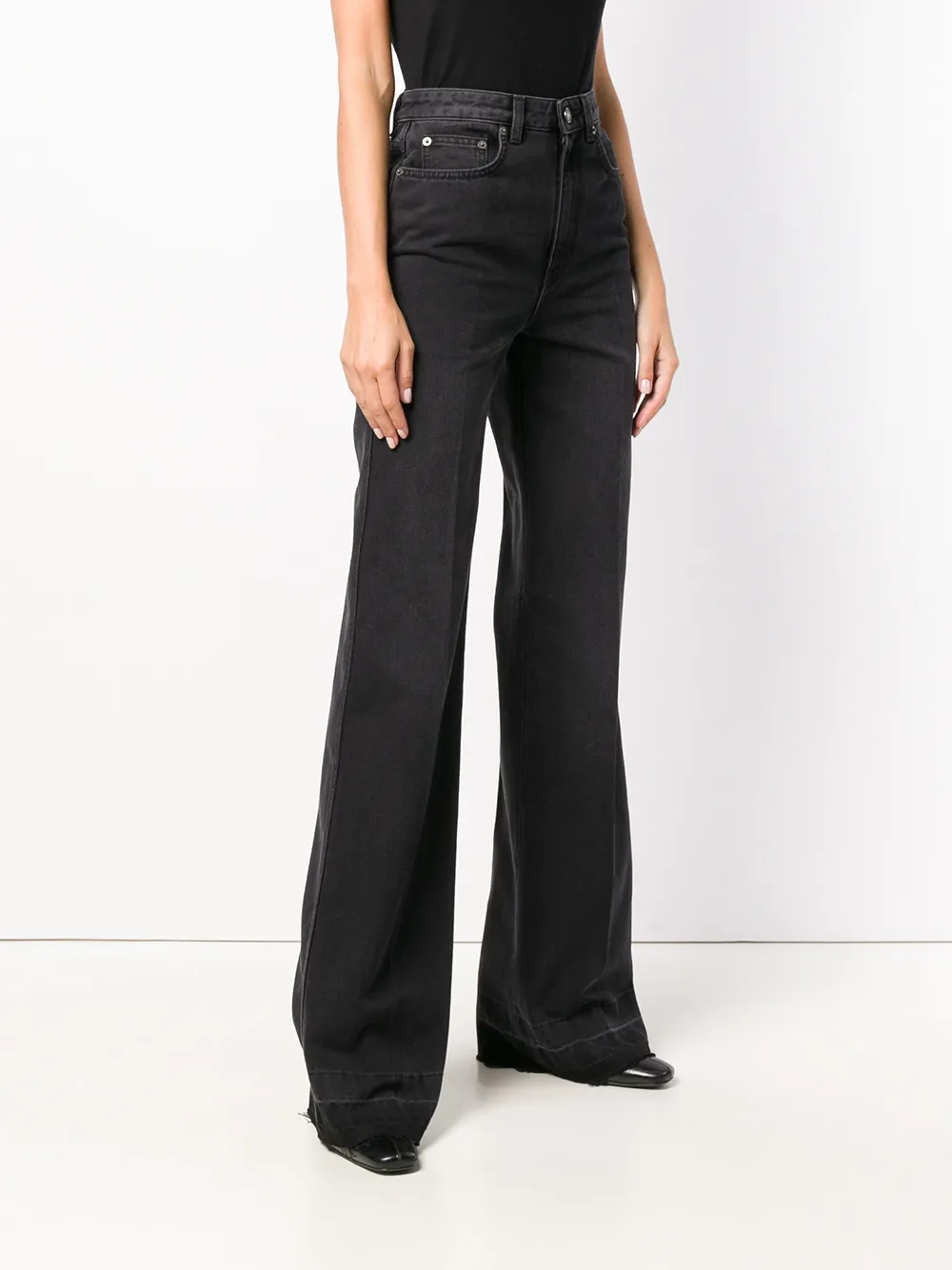Givenchy getailleerde flared jeans Zwart