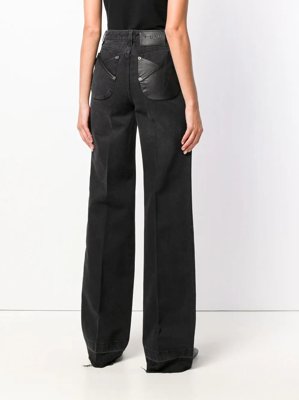 Givenchy getailleerde flared jeans Zwart