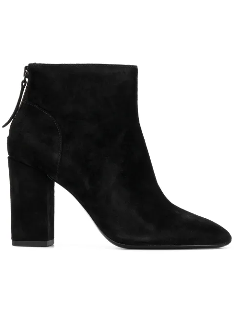 Click to view more detailed imagery on our partner's website Ash Joy High Heels Ankle Boots In Black Suede