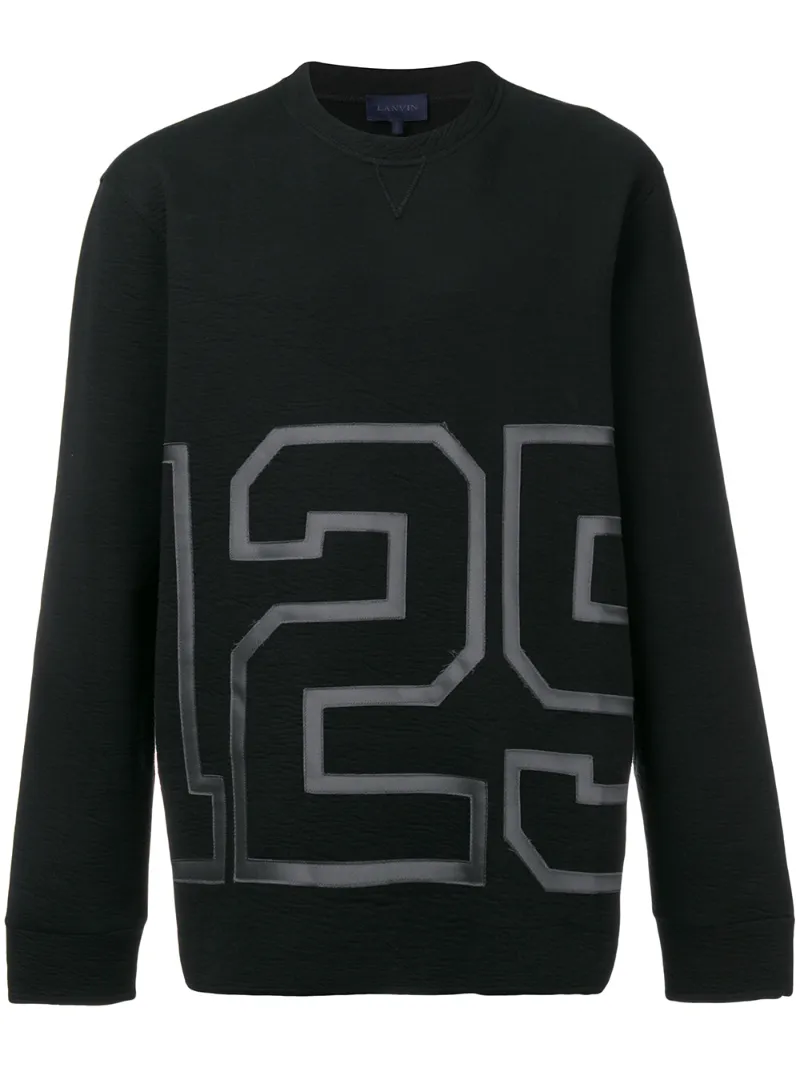 LANVIN – 125 sweatshirt – men – Cotton/Polyester/Polyamide – XL, M, L – Black