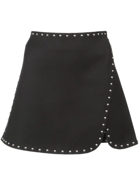 Click to view more detailed imagery on our partner's website Helmut Lang Black Studded Jersey Mini Skirt