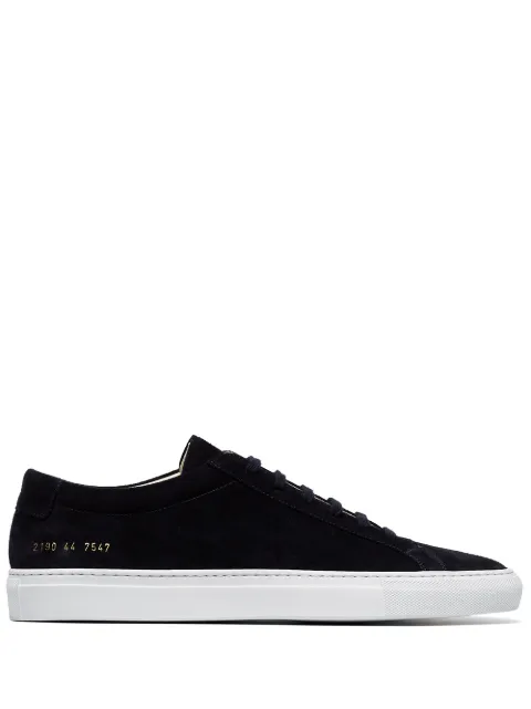 Common Projects Black Achilles Suede Low Top Sneakers 425 Common Projects Black Achilles Suede Low Top Sneakers