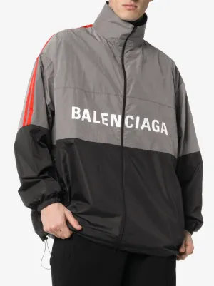 balenciaga logo track jacket