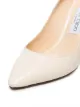 Jimmy Choo white Romy 85 patent pumps