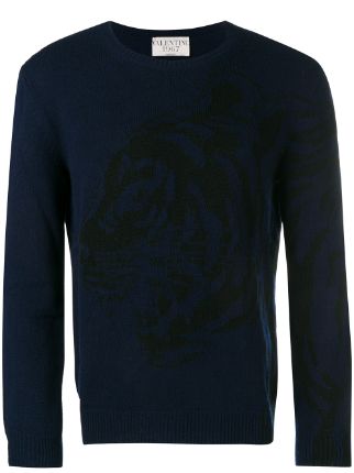 Valentino Garavani Tiger Intarsia Sweater - Farfetch