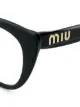 Miu Miu Eyewear cat eye logo glasses