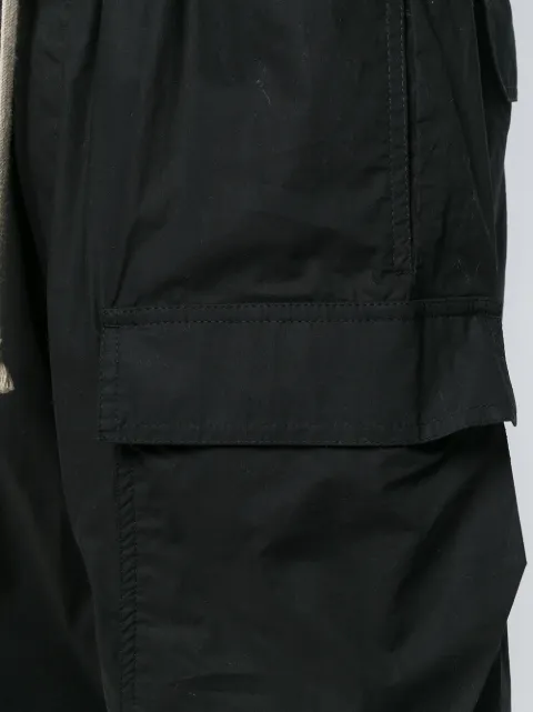 RICK OWENS DRKSHDW RICK OWENS DRKSHDW DROPPED CROTCH TRACK SHORTS - BLACK