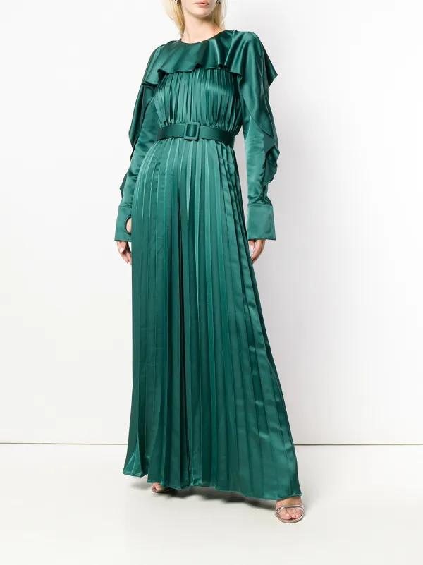 Self portrait shop pleated maxi dress