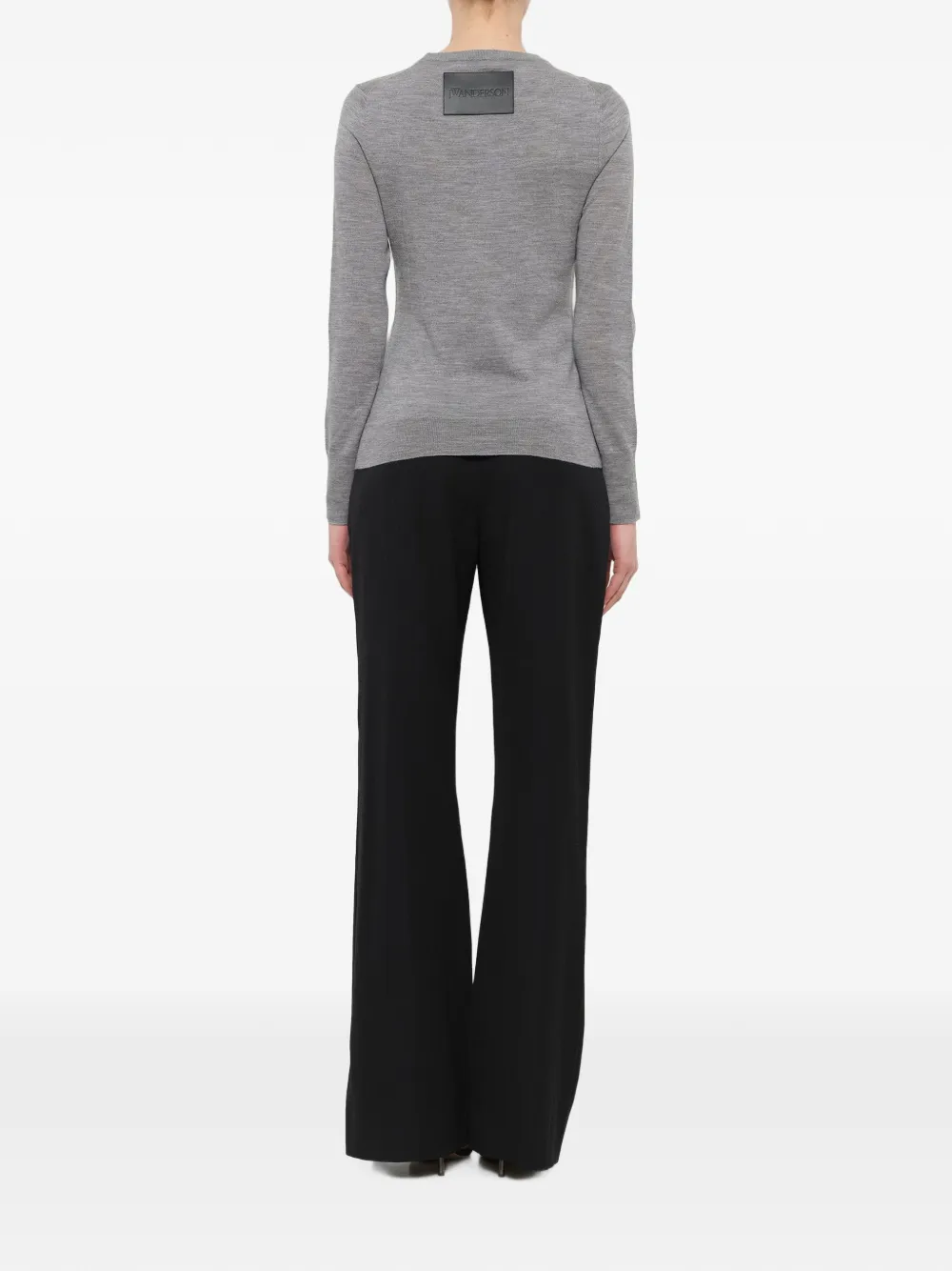 JW Anderson trui met ronde hals en pijldetail Grijs