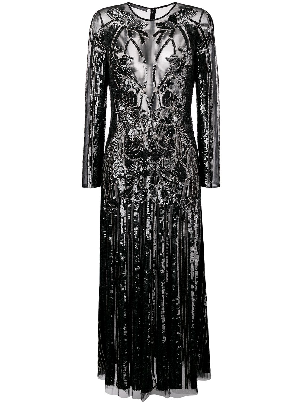 Alexander McQueen Structured Sheer Dress - Farfetch