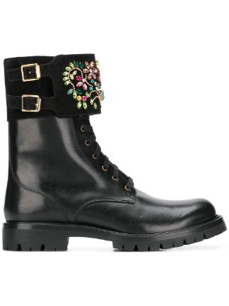 rene caovilla combat boots