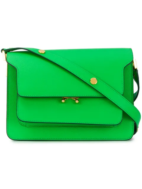 Marni Trunk Shoulder Bag - Green In Green