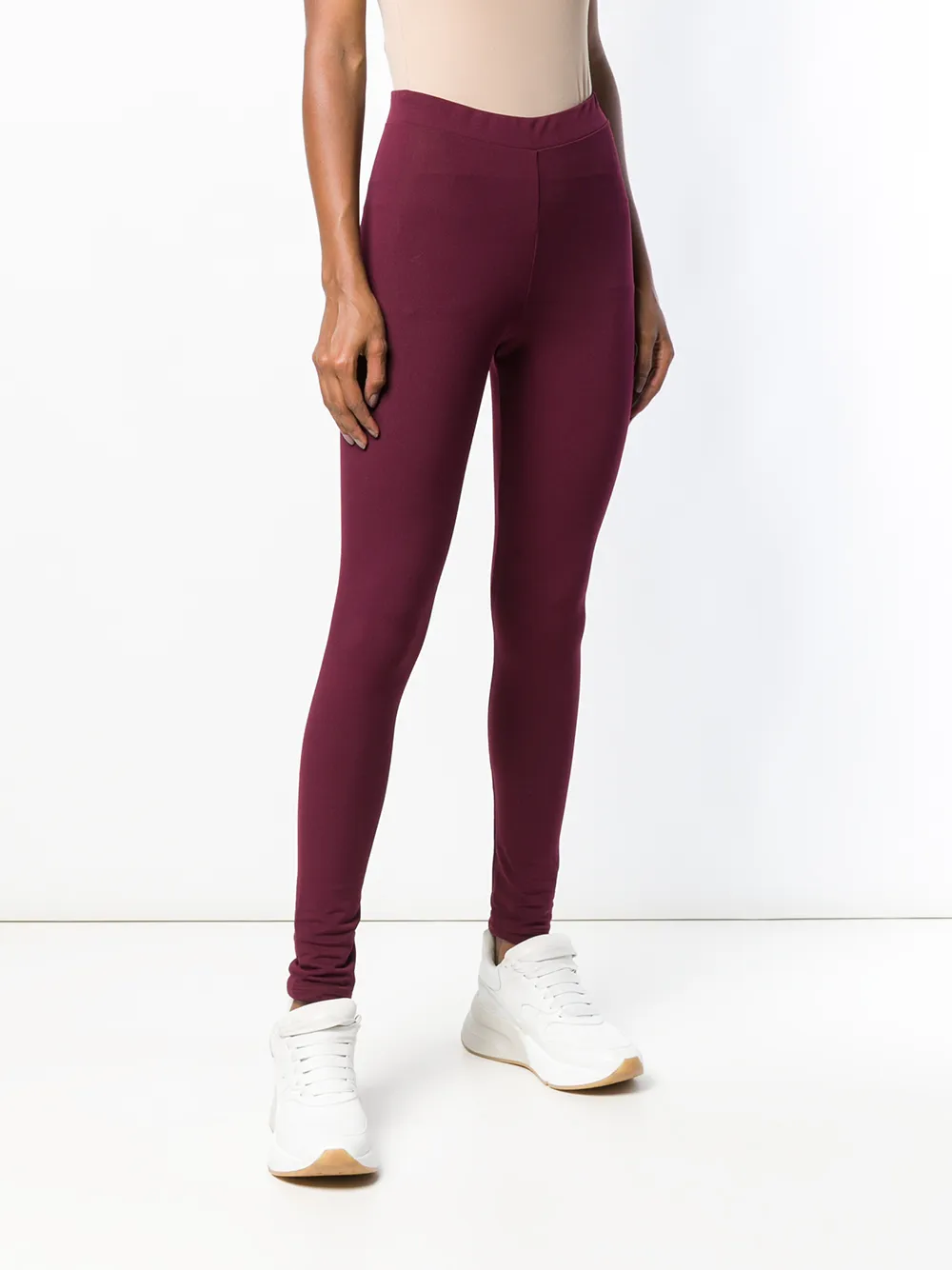  Adidas Hoch Geschnittene Leggings   Rot 