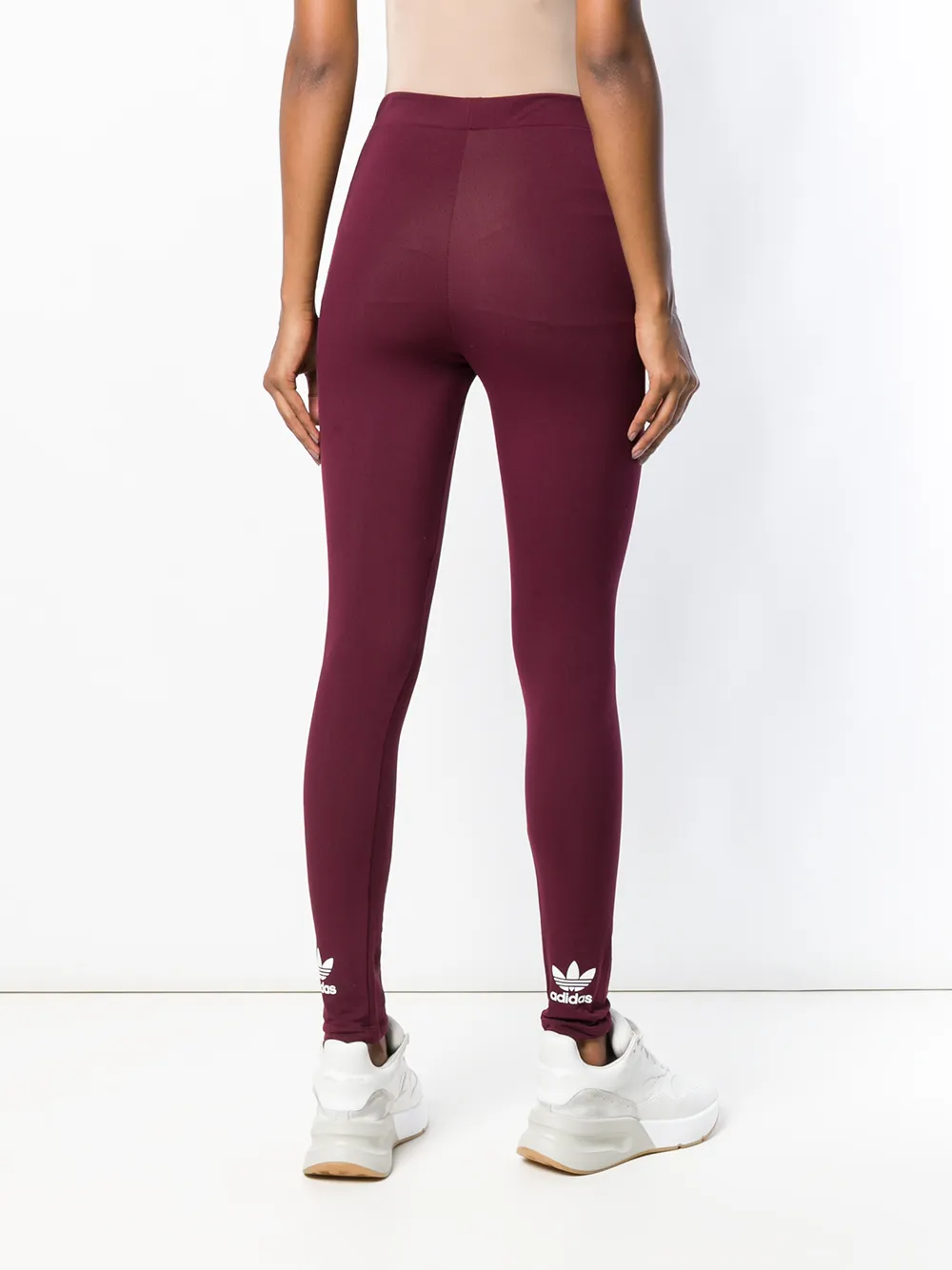 adidas high waist legging Rood