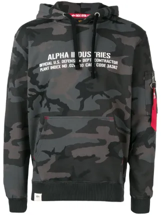 alpha industries hoodie camouflage