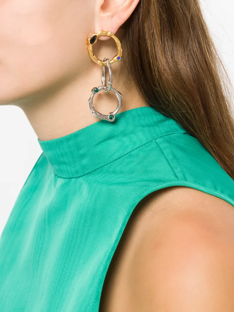 marni 层叠耳环 in metallic