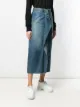 MM6 Maison Margiela gathered front denim skirt