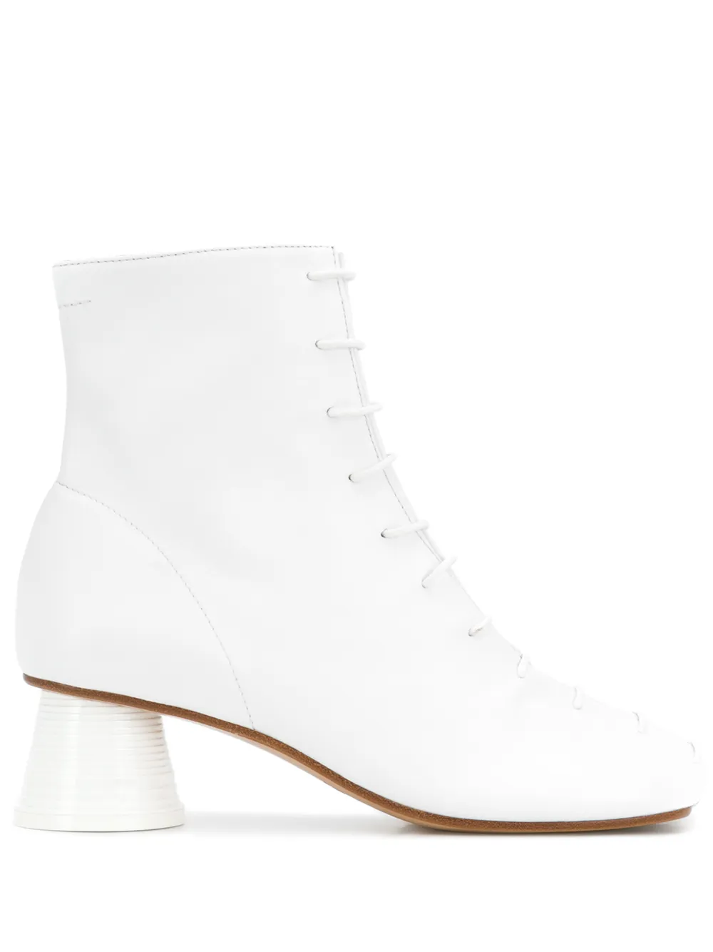 Mm6 Maison Margiela Boots MM6 MAISON MARGIELA PLASTIC CUP-HEEL BOOTS - WHITE