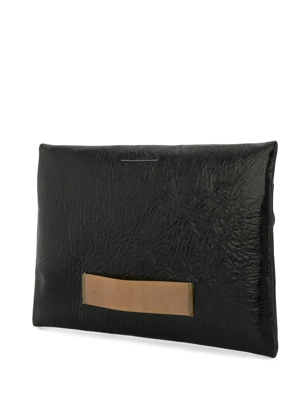  Mm6 Maison Margiela Texturierte Clutch   Schwarz 