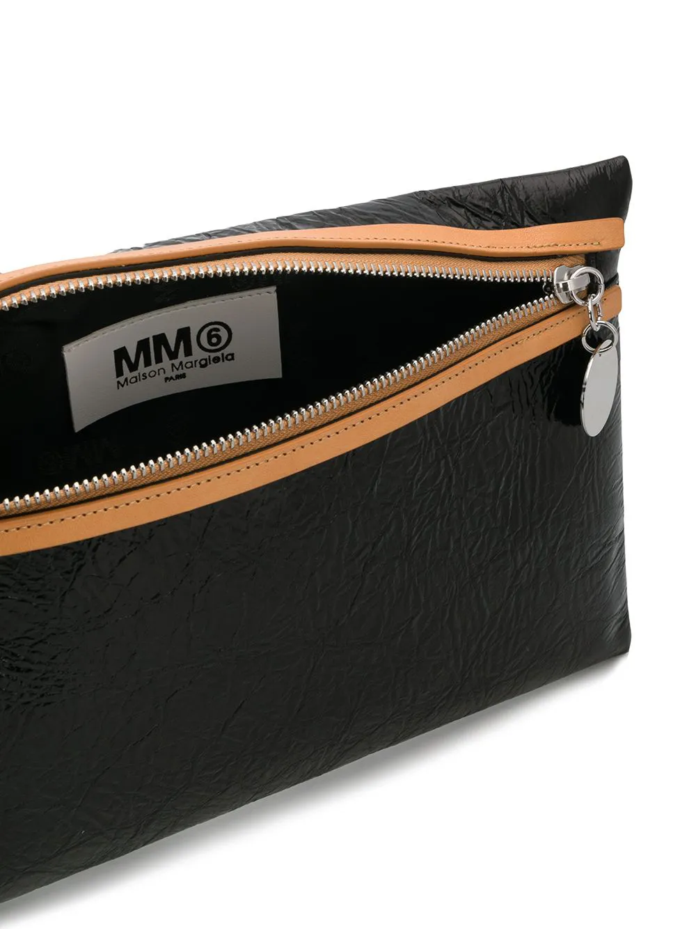 MM6 Maison Margiela clutch met textuur Zwart