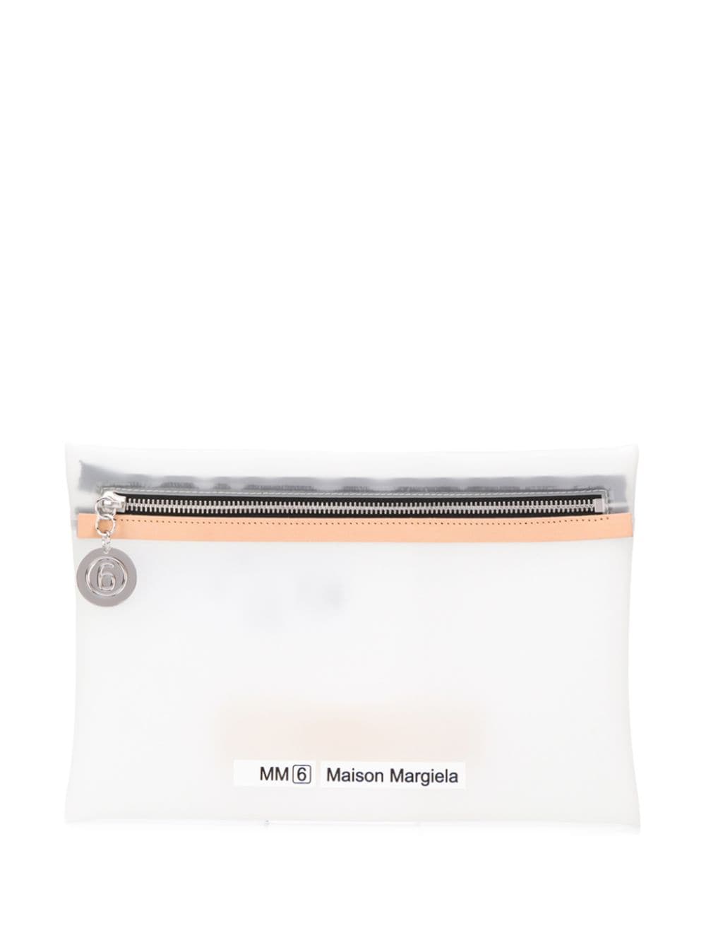 фото Mm6 Maison Margiela прозрачная косметичка с логотипом
