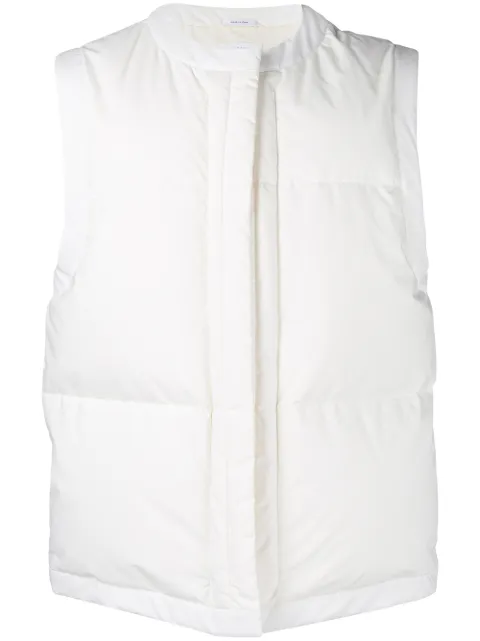 Белые жилетки фото Jil Sander Padded Gilet - Farfetch